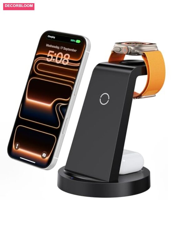Other - 3 in 1 Wireless Charging Station for iPhone Apple Watch AirPods, Fast Charging